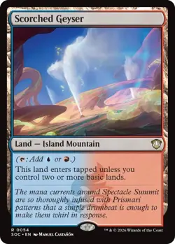 MTG Secrets of Strixhaven Commander - Scorched Geyser - Image 1