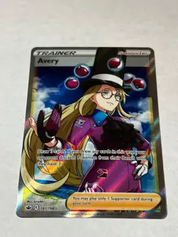 Avery 187/198 Ultra Rare Chilling Reign Pokemon Near Mint - Image 1