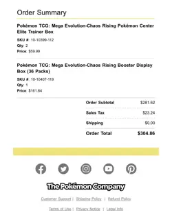 Pokemon Chaos Rising Pokemon Center ETB Elite Trainer Box CONFIRMED PRESALE - Image 1