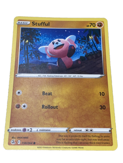 Stufful 150/264 Fusion Strike Pokemon Reverse Holo Foil Nice! - Image 1