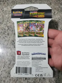 Pokemon Evolving Skies Sylveon Sleeved Booster Pack Factory Sealed - Image 2