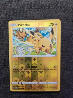 Pikachu Pokemon Silver Tempest Reverse Holo 049/195 Rev holo - Image 1