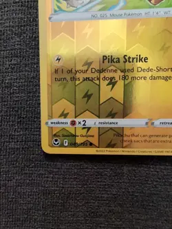 Pikachu Pokemon Silver Tempest Reverse Holo 049/195 Rev holo - Image 5