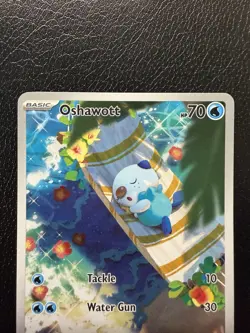Pokemon TCG Oshawott 105/086 Sv: White Flare Holo NM - Image 2