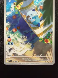 Pokemon TCG Oshawott 105/086 Sv: White Flare Holo NM - Image 3