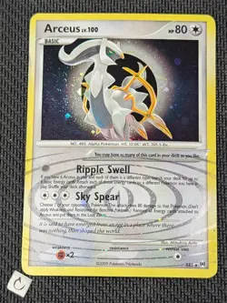 Arceus AR5 - Platinum Arceus Holo Rare Pokemon TCG HP/DMG - Image 1