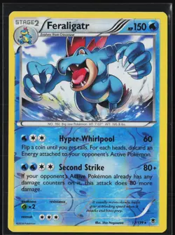 Feraligatr 17/119 Holo Rare Phantom Forces Pokemon Reverse Holo Lightly Played - Image 1