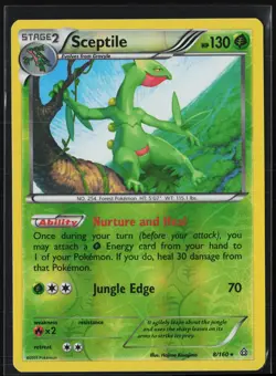 Sceptile 8/160 Rare Primal Clash Pokemon Reverse Holo Lightly Played - Image 1