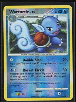Wartortle 65/127 Uncommon Platinum Pokemon Reverse Holo Moderately Played - Image 1