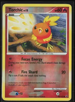 Torchic 99/127 Common Platinum Pokemon Reverse Holo Lightly Played - Image 1