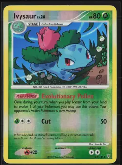 Ivysaur 62/147 Uncommon Supreme Victors Pokemon Reverse Holo Moderately Played - Image 1
