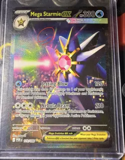 Pokemon Mega Starmie EX Holo Rare 330 HP Jetting Blow Nebula Beam POR 118/088 - Image 1