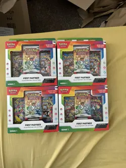 Pokemon TCG: First Partner Illustration Collection Series 1 x4 new and sealed - Image 1