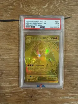 2026 POKEMON ASC EN-ASCENDED HEROES MEGA HYPER RARE MEGA CHARIZARD Y EX PSA 9 - Image 1