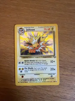 Pokemon TCG Jolteon Jungle Unlimited Holo Rare Card 4/64 - Image 1