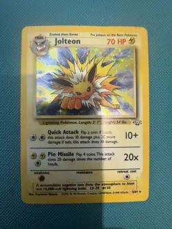 Pokemon Jolteon TCG Jungle Holo Card 4/64 Unlimited Rare - Image 1