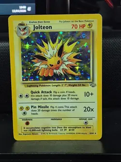 Pokemon TCG Jungle Jolteon Holo Rare (4/64) Unlimited (Light Play) - Image 1