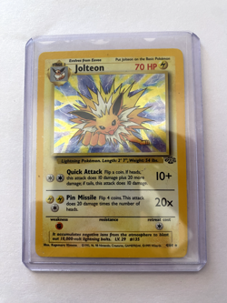Jolteon Holo Rare Jungle 4/64 Unlimited Pokemon Card TCG - Image 1