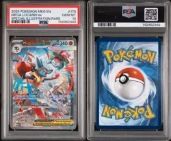 PSA 10 Mega Lucario EX 179/132 Mega Evolution Special Illustration Rare POKEMON - Image 1