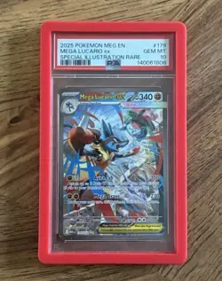 PSA 10 Mega Lucario ex 179/132 Special Illustration Rare 2025 Pokemon MEG EN SIR - Image 1