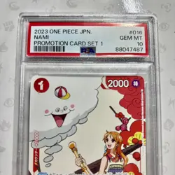 PSA10 Nami OP01-016 Romance Dawn Promotion Card Set 1 One Piece Card 2023 Japan - Image 2