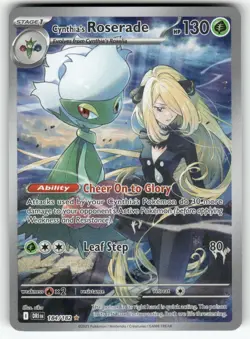Cynthia's Roserade 184/182 Holo SV10: Destined Rivals Pokemon Card - Image 1