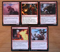 Set of 10 Different Red Target Damage / Removal Cards *NM* Magic MTG Red Decks - Image 3
