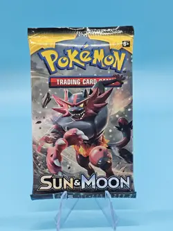 Pokemon Sun & Moon Base Set Booster Pack 10 Cards Factory SEALED Official TCG - Image 1