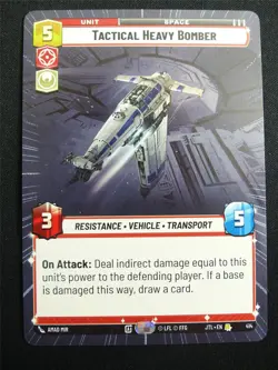 Tactical Heavy Bomber 414 Hyperspace - Star Wars Unlimited Card #4HI - Image 1