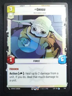 Grogu 748 Foil - Star Wars Unlimited Card #4GA - Image 1