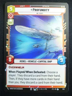 Profundity 652 Foil - Star Wars Unlimited Card #4FW - Image 1