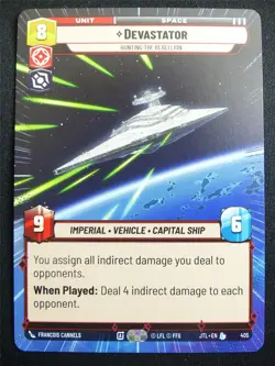 Devastator 405 Hyperspace - Star Wars Unlimited Card #4GZ - Image 1