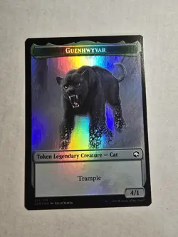 Spider // Guenhwyvar Double-Sided Token T Foil Adventures in the Forgotten Realm - Image 1