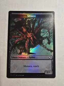 Spider // Guenhwyvar Double-Sided Token T Foil Adventures in the Forgotten Realm - Image 2