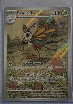 2026 Pokemon Ascended Heroes Beautifly #219/217 Illustration Rare - Image 1