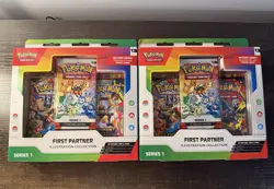 ✅ 2 X New Pokemon TCG First Partner Illustration Collection Series 1 ✅ - Image 1