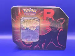 Pokemon TCG Team Rocket Tin Persian ex Sealed Brand New Promo + 5 Booster Packs - Image 1