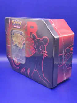 Pokemon TCG Team Rocket Tin Persian ex Sealed Brand New Promo + 5 Booster Packs - Image 2