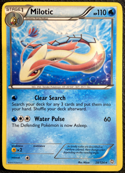 Milotic 28/124 Dragons Exhalted Pokemon English Non Holo 2012 - Image 1