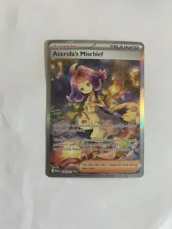 Pokemon Acerola's Mischief Trainer Full Art Special Illustration Holo Me01 183/… - Image 1