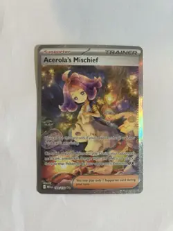 Pokemon Acerola's Mischief Trainer Full Art Special Illustration Holo Me01 183/… - Image 2