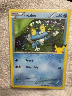 Froakie 22/25 Holo foil 2021 Pokemon TCG 25th Anniversary McDonalds Promo NM/M - Image 1