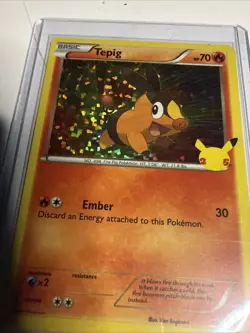 2021 Pokemon 25th Anniversary Mcdonalds Promo Holo Tepig 13/25 - Image 1