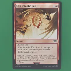 MTG - Cast into the Fire Universes Beyond: the Lord of the Rings - Nonfoil NM - Image 1