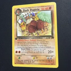 Pokemon TCG Dark Dugtrio Team Rocket 23/82 Regular Rare 1st Edition Near Mint - Image 1