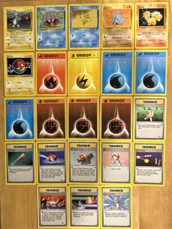 Vintage Pokemon Cards 1995, 96, 98 Lot of 23 - Image 1