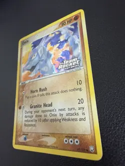 Pokemon TCG Onix Card 69/109 EX Team Rocket Returns Reverse Holo LP - Image 2