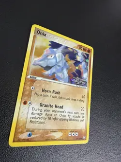 Pokemon TCG Onix Card 69/109 EX Team Rocket Returns Reverse Holo LP - Image 3