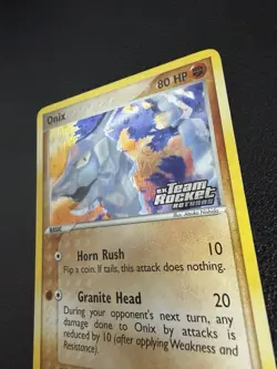 Pokemon TCG Onix Card 69/109 EX Team Rocket Returns Reverse Holo LP - Image 4