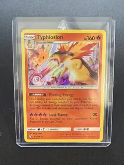 Pokemon TCG SM Lost Thunder 42/214 Typhlosion Rare Holo Card - Image 3